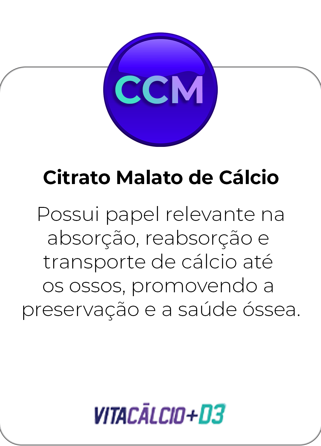 VITACÁLCIO+D3-CCM